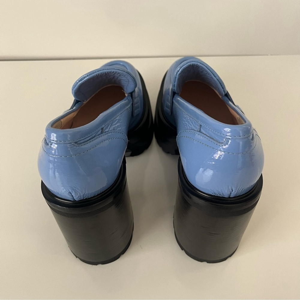 AGL Light Blue Platform Loafers - Picture 8 of 14